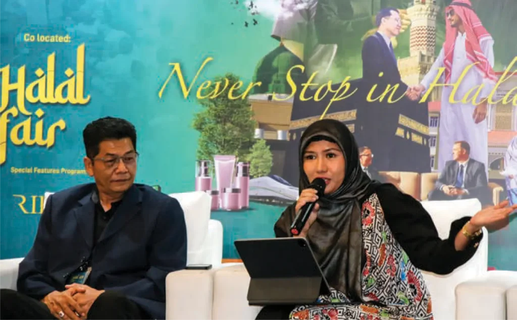 Refnaldi Umar (left) and Yuliana Zahara Mega.